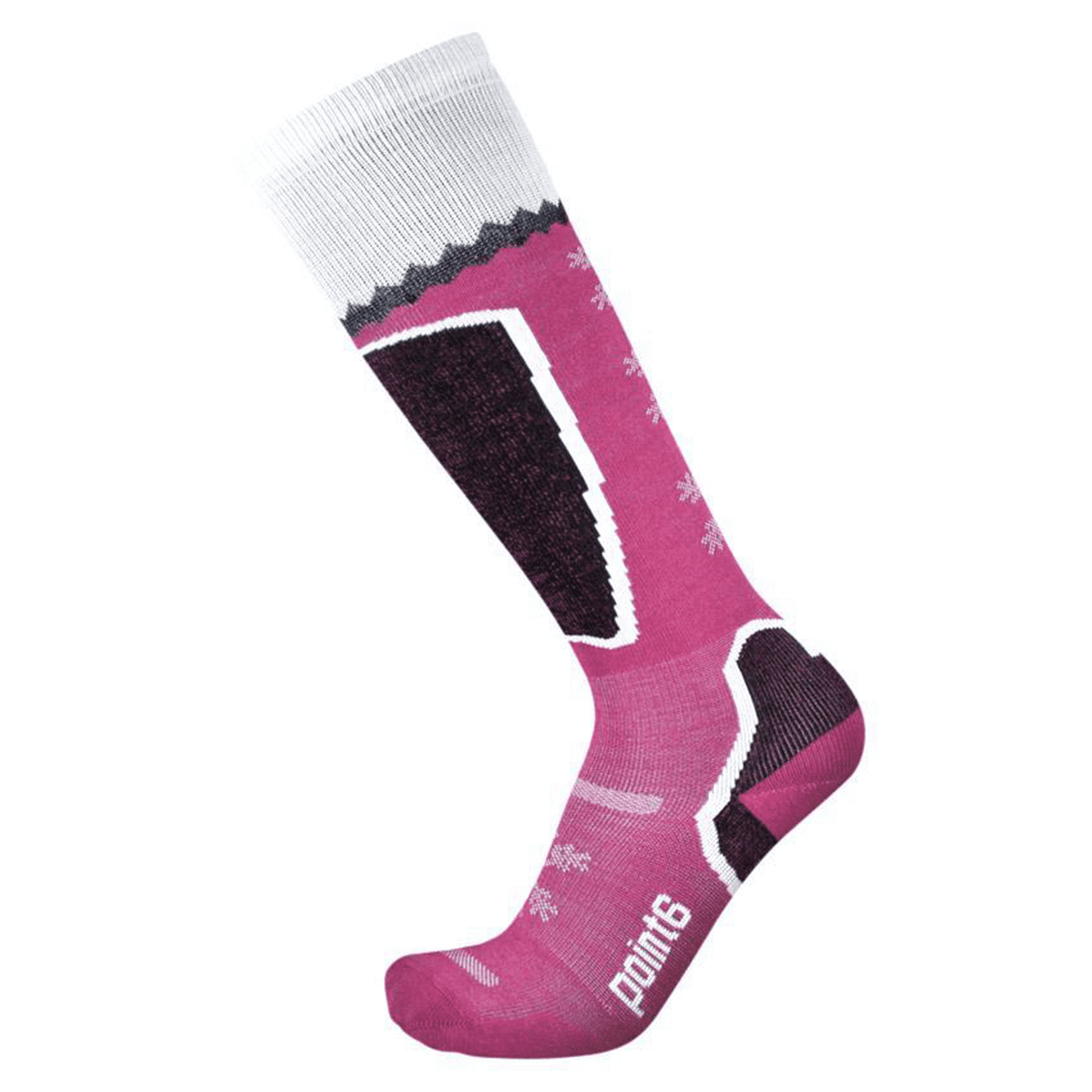 Point6 Merino Wool Ski Socks - Women's Pro Light Lipstick