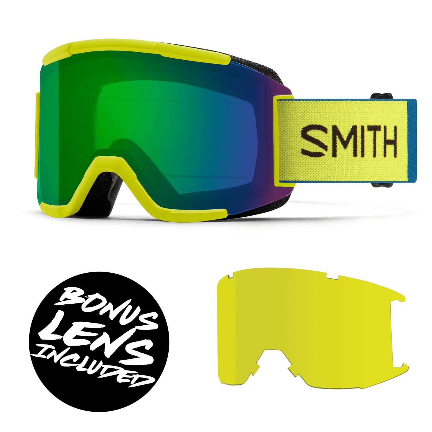 Smith Squad Goggles (2024) - Neon Yellow