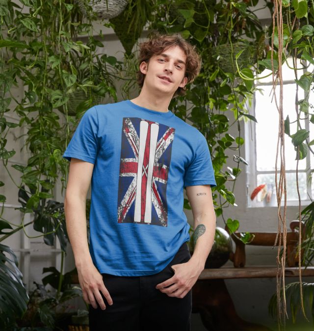 Men's Ski Flag Organic Tee