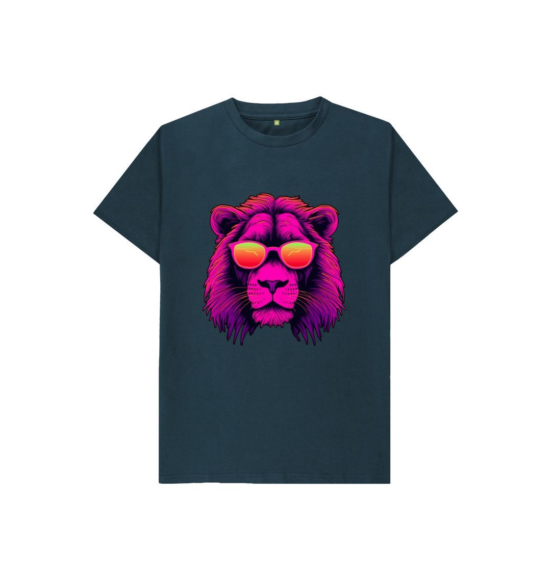 Denim Blue Kid's Roary Organic Tee