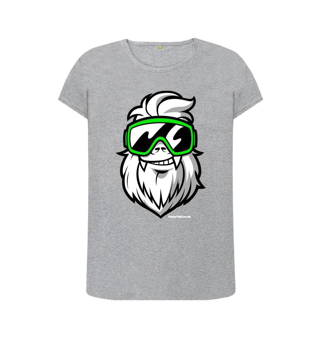 Athletic Grey Funky Yeti Women's Tee - Big Yeti