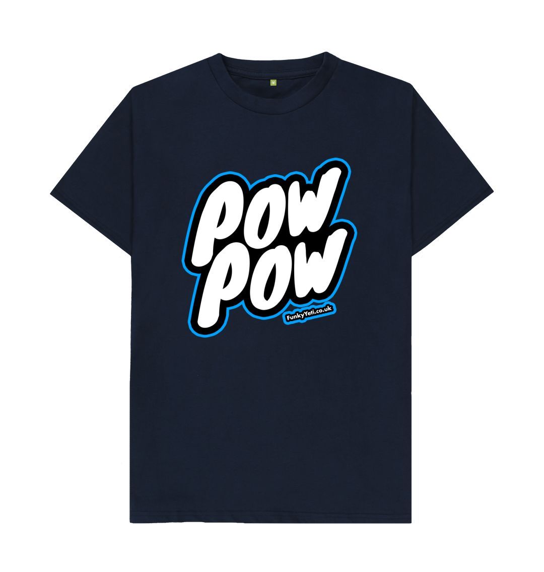 Navy Blue Men's Pow Pow Organic Tee - Blue