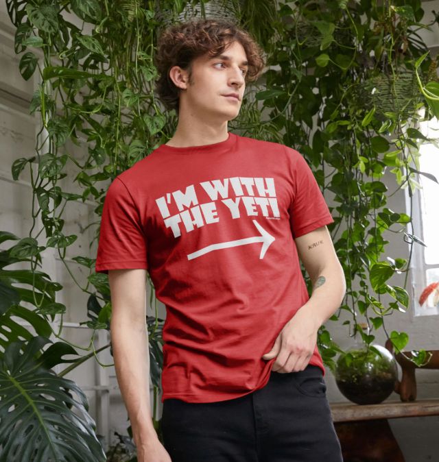 Men's I'm With The Yeti Organic Tee