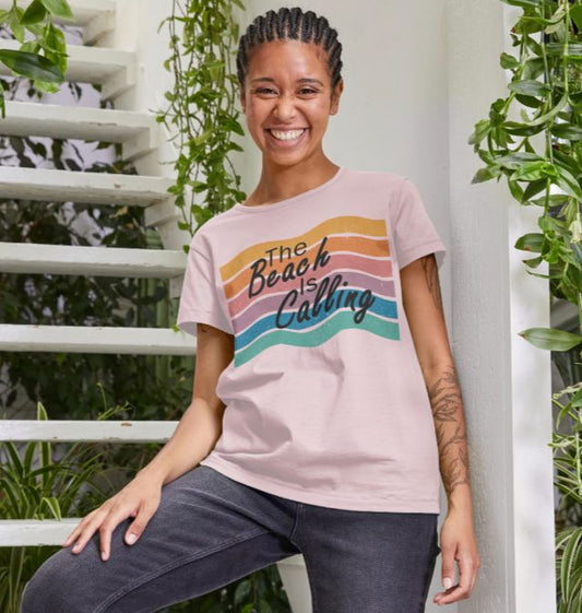 Women's The Beach Is Calling Organic Tee