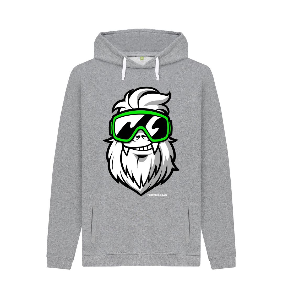 Light Heather Funky Yeti Men's Pullover Hoodie - Big Yeti