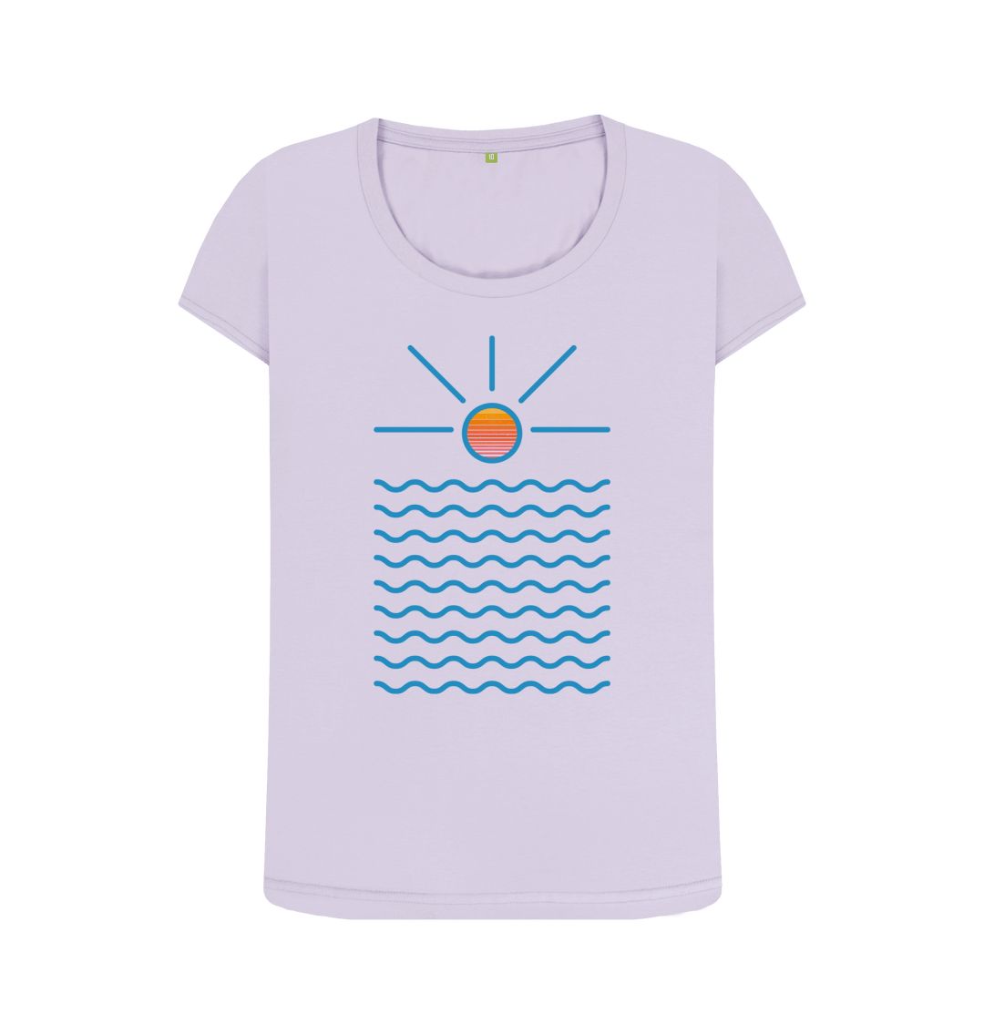Violet Women's Sunrise Organic Scoop Neck Tee
