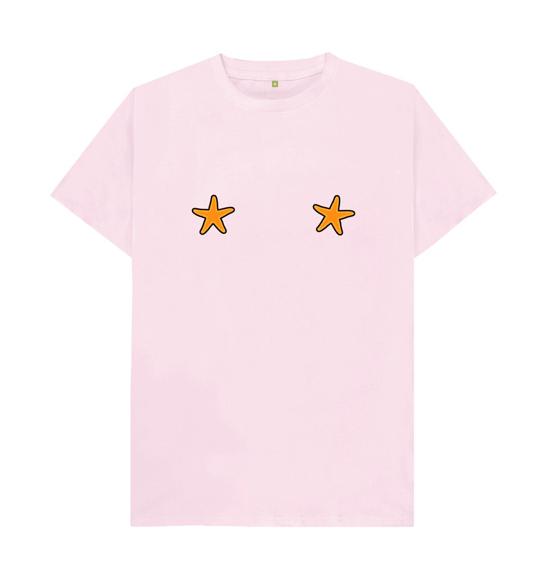 Pink Men's Starfish Organic Tee