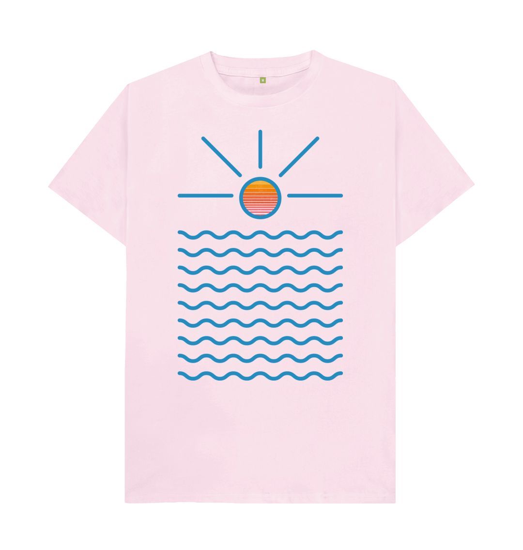 Pink Men's Sunrise Organic Tee