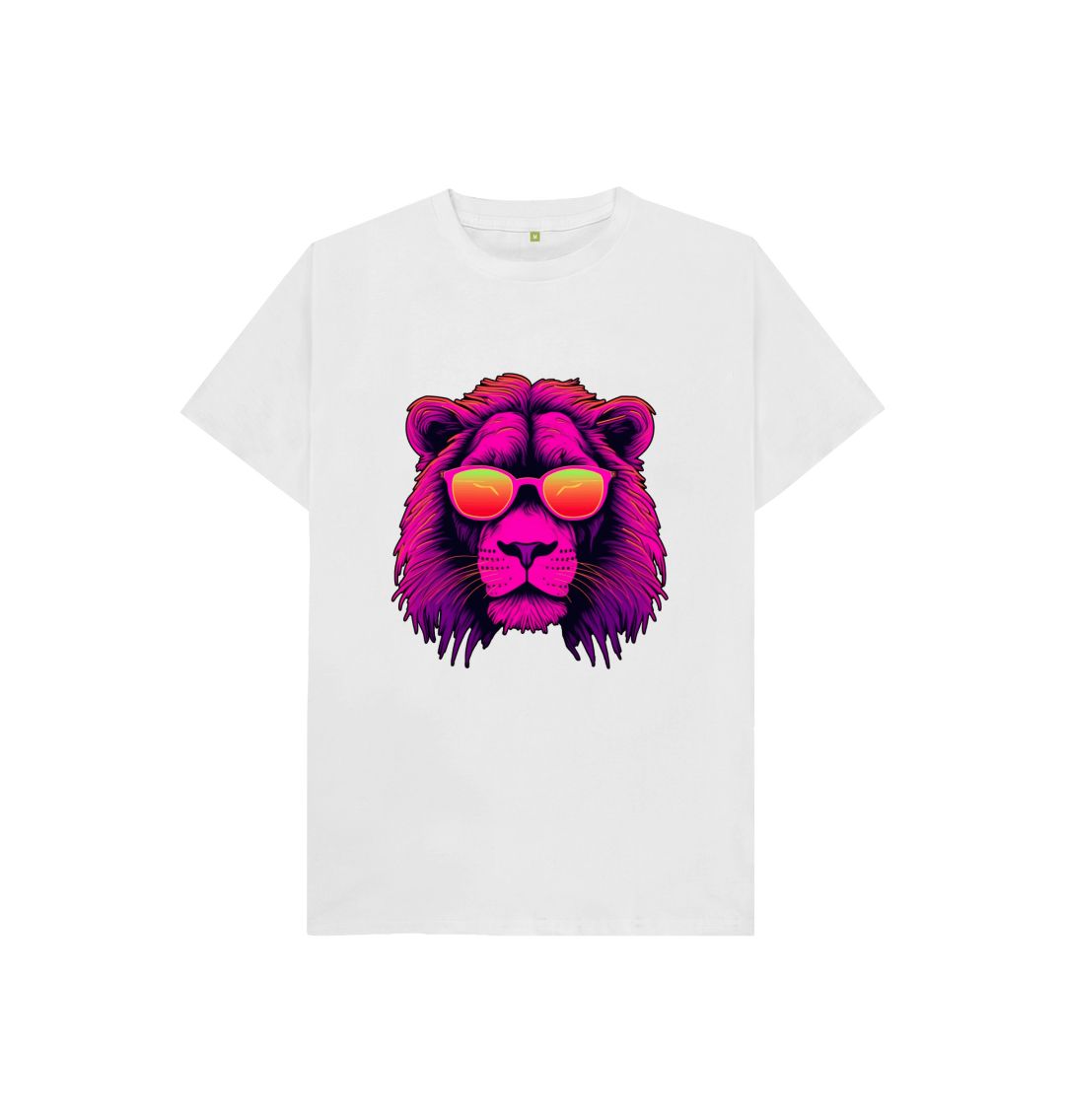 White Kid's Roary Organic Tee