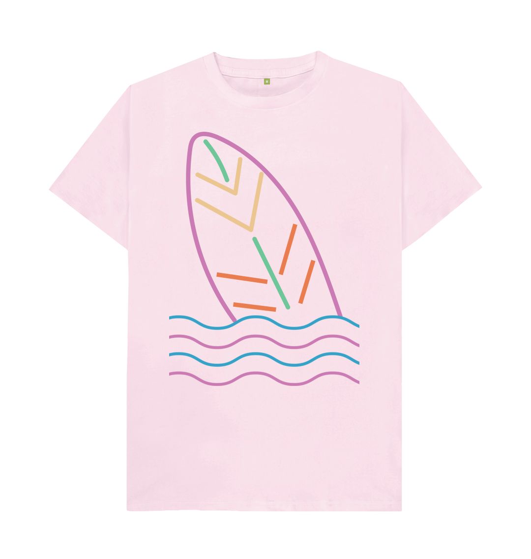 Pink Men's Surf's Up Organic Tee