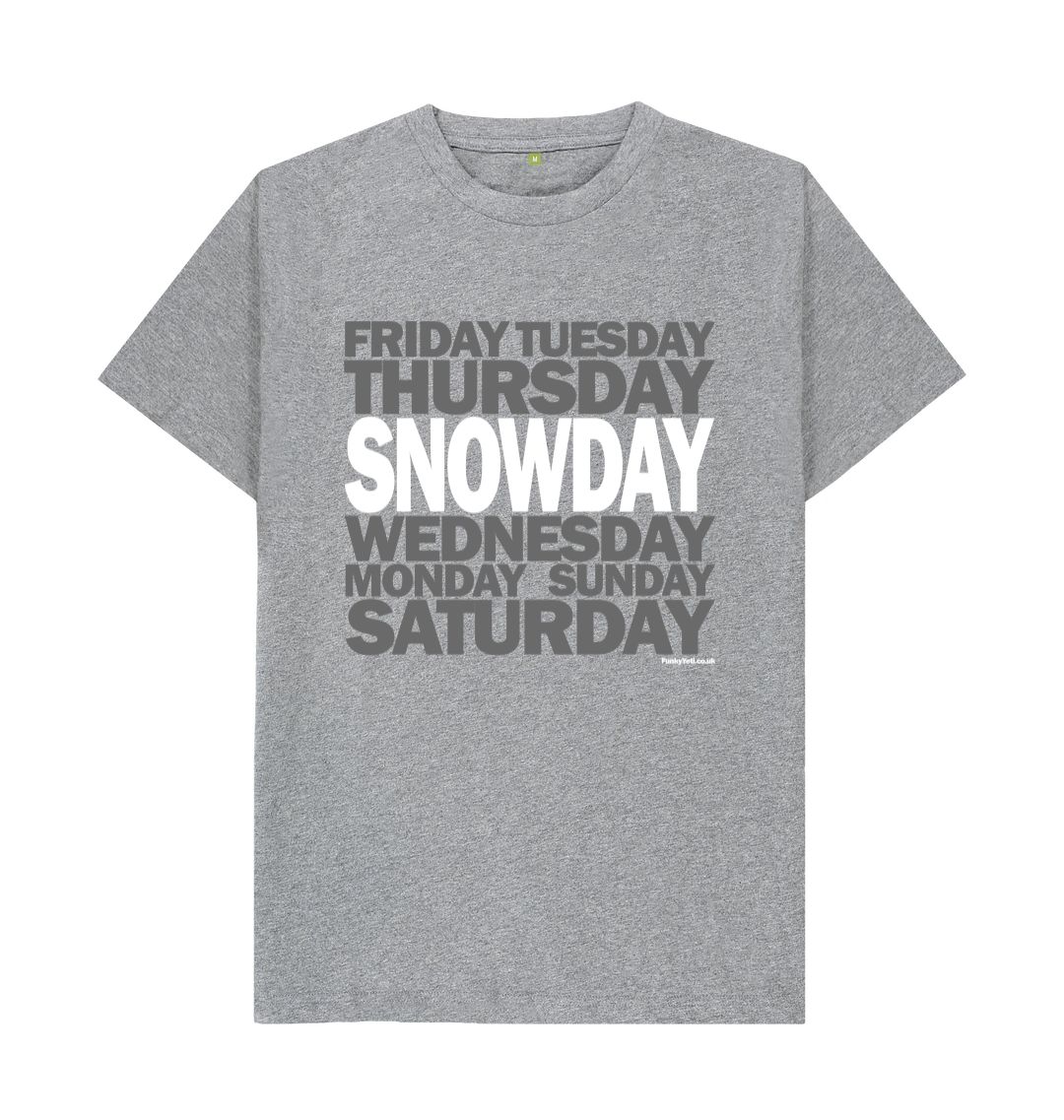 Athletic Grey Men's Snowday Organic Tee