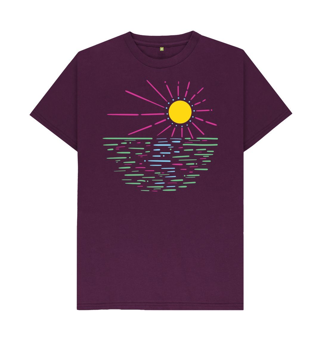 Purple Men's Sunbeam Organic Tee