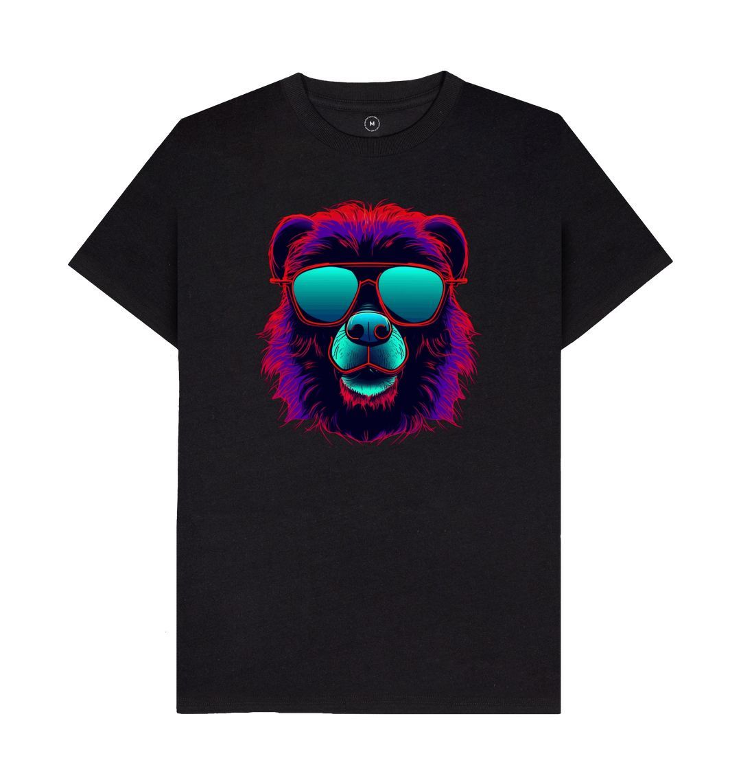 Black Men's Cool Bear R.O.C Tee