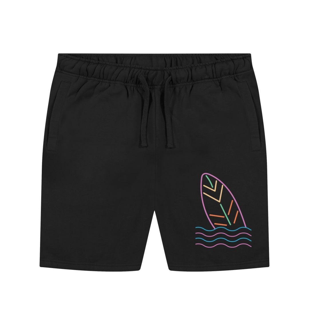 Black Men's Surfs Up Organic Shorts