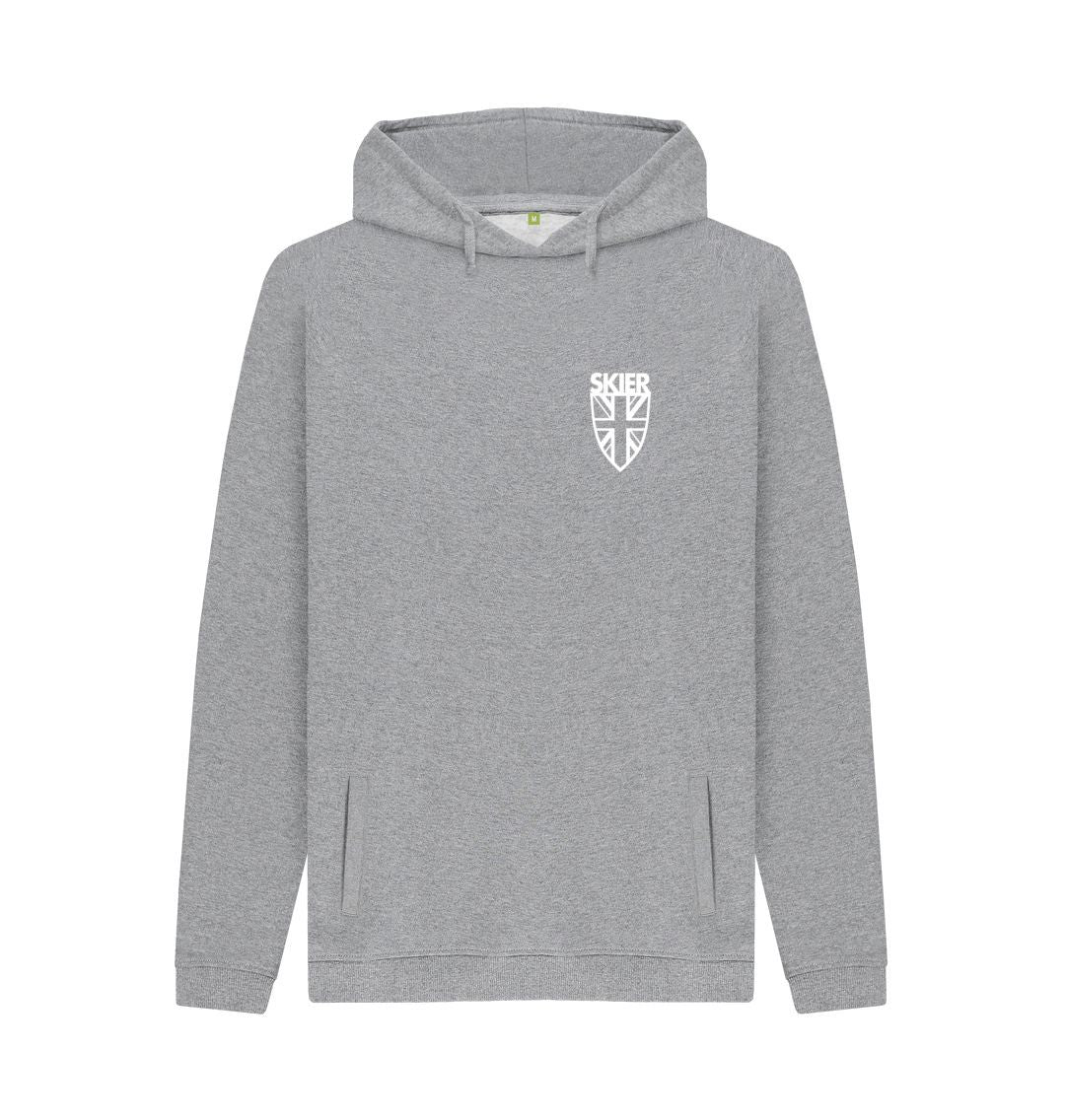 Light Heather Men's GB Shield Organic Pullover Hoodie