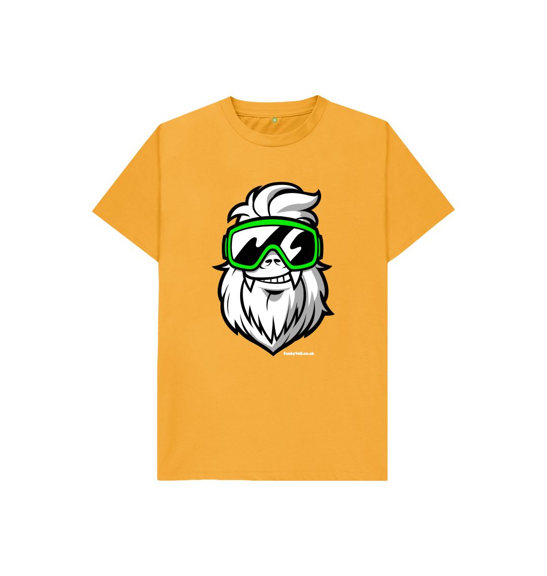 Mustard Funky Yeti Kids Tee - Big Yeti