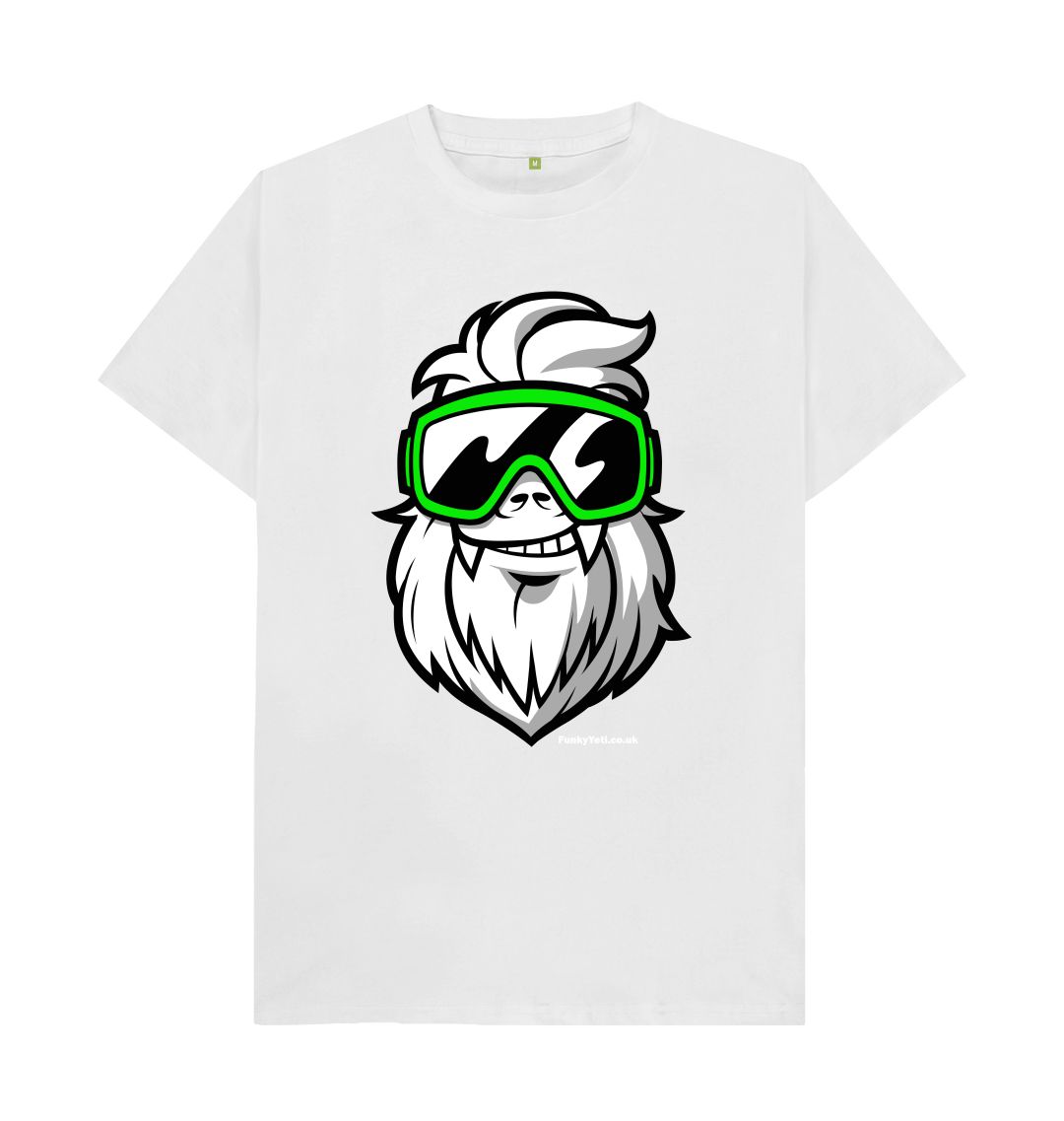 White Funky Yeti Men's Tee - Big Yeti