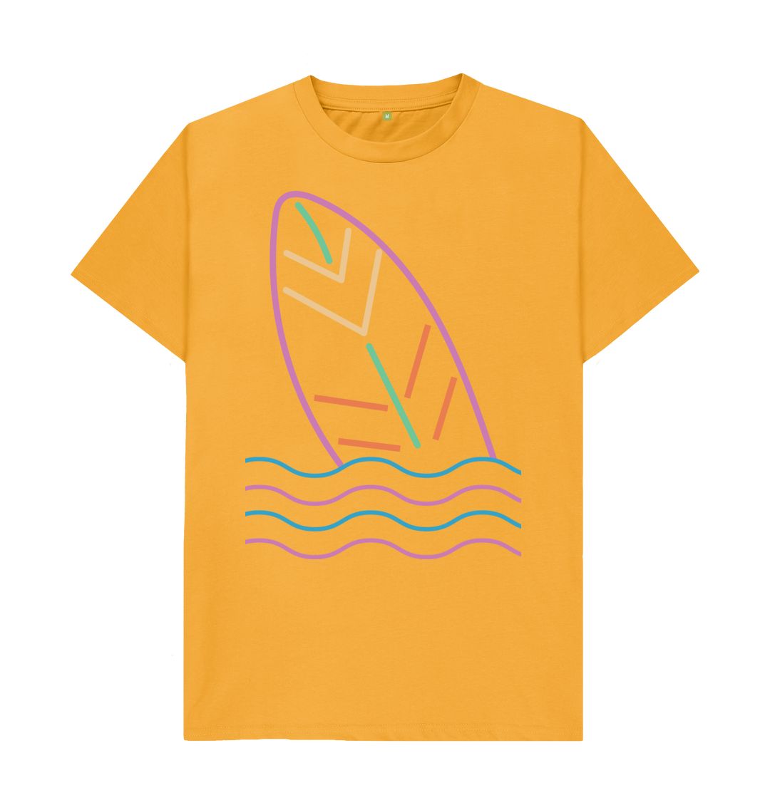 Mustard Men's Surf's Up Organic Tee