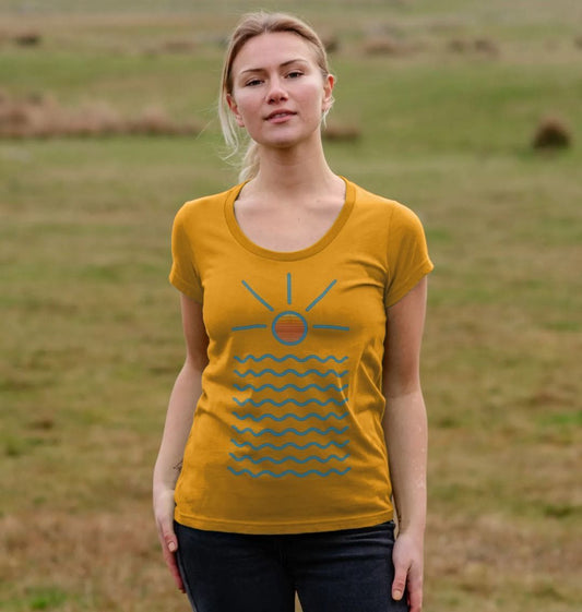 Women's Sunrise Organic Scoop Neck Tee