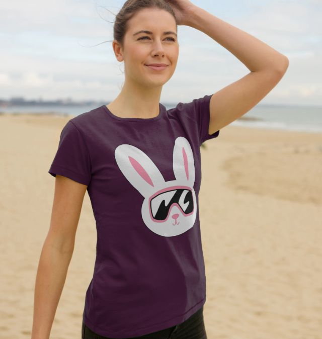 Women's Ski Bunny Organic Tee