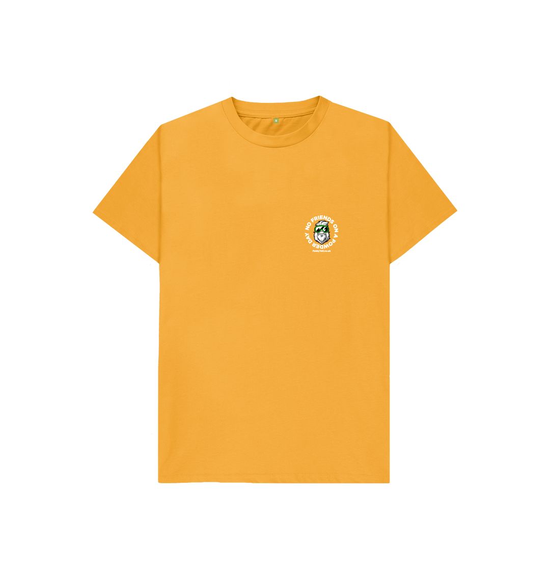 Mustard Funky Yeti Kids Tee - No Friends On A Powder Day