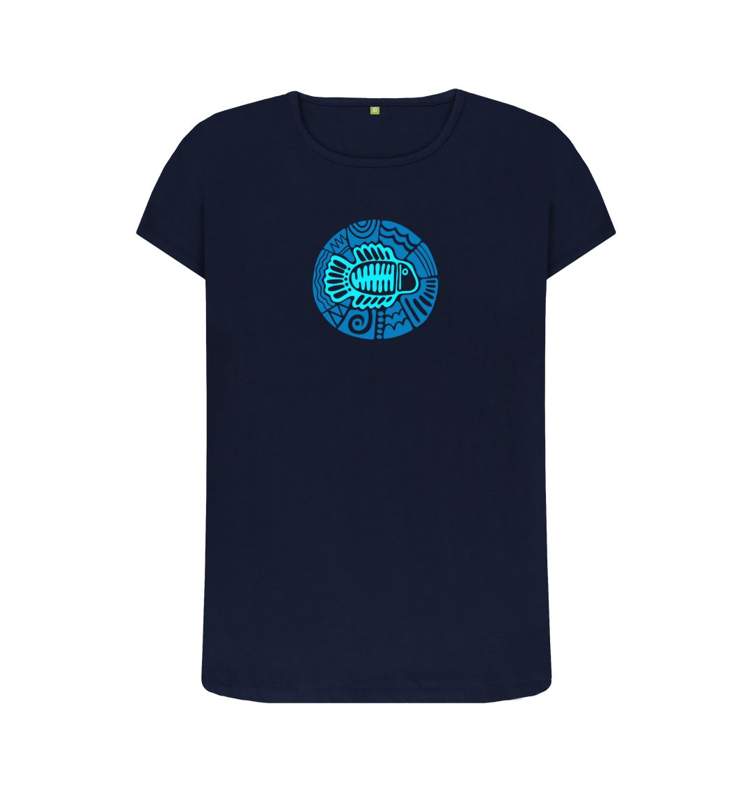 Navy Blue Women's Bluefish Organic Tee