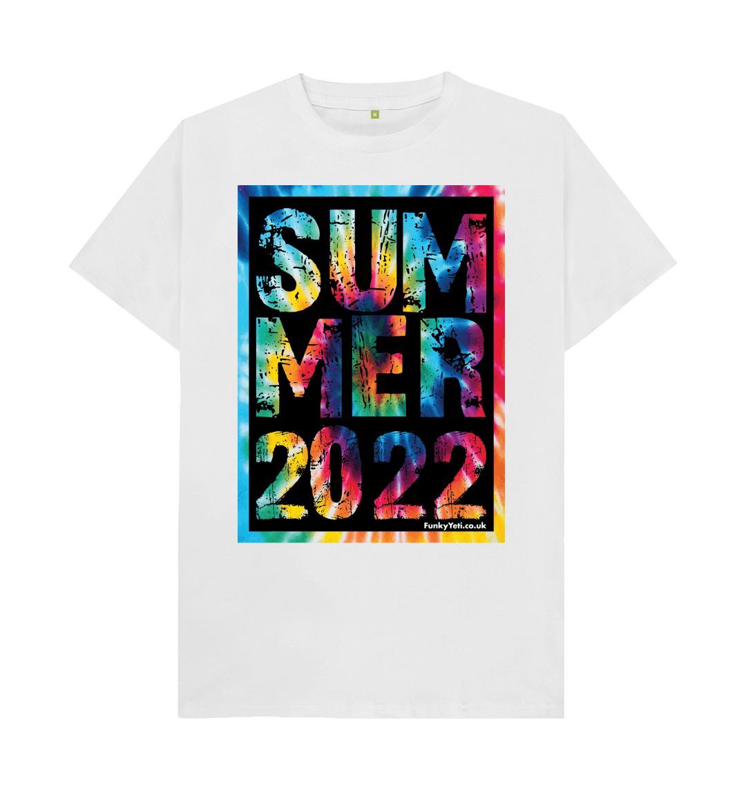 White Men's Summer 2022 Organic Tee