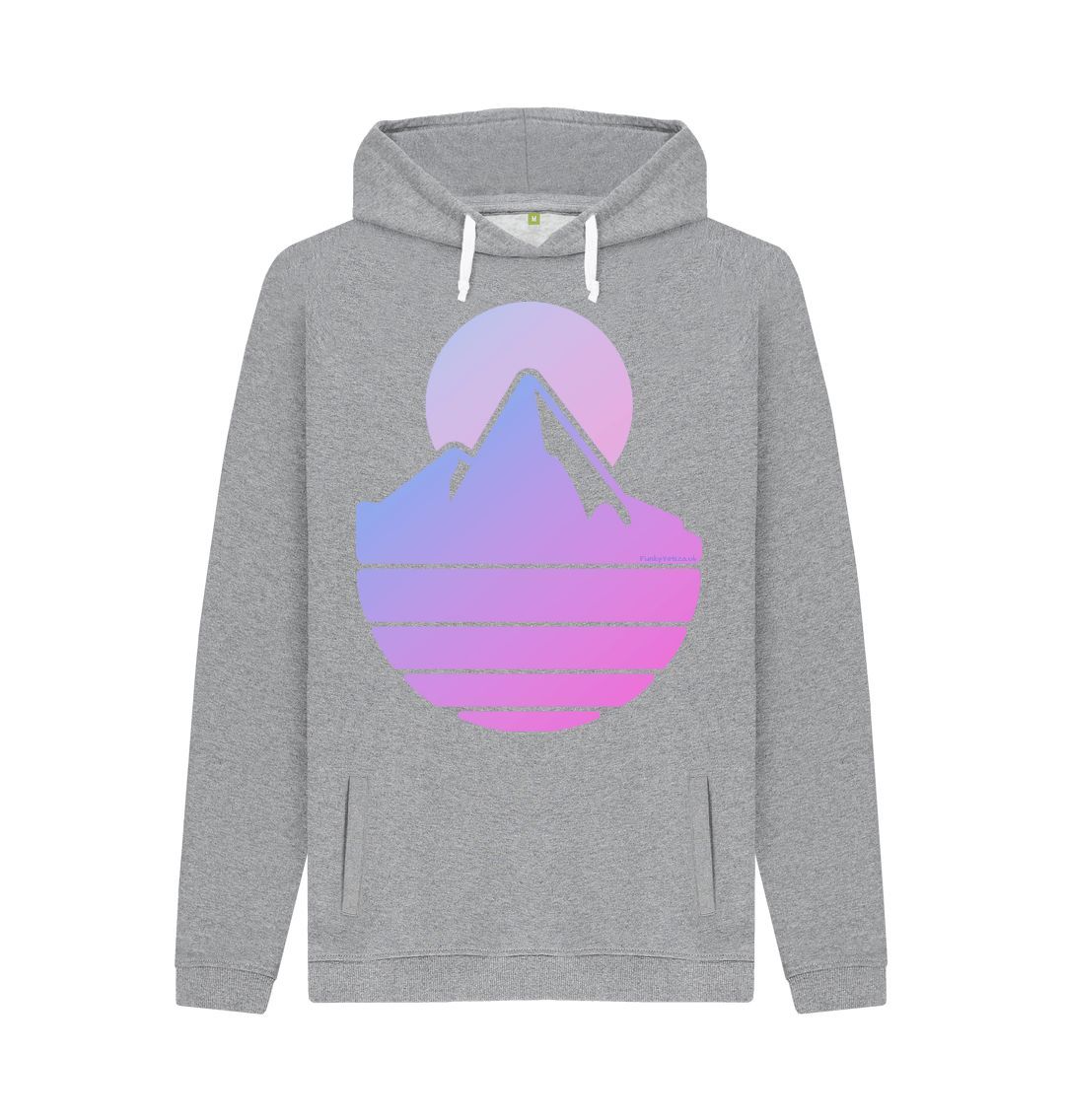 Light Heather Men's Majestic Mountain Organic Pullover Hoodie