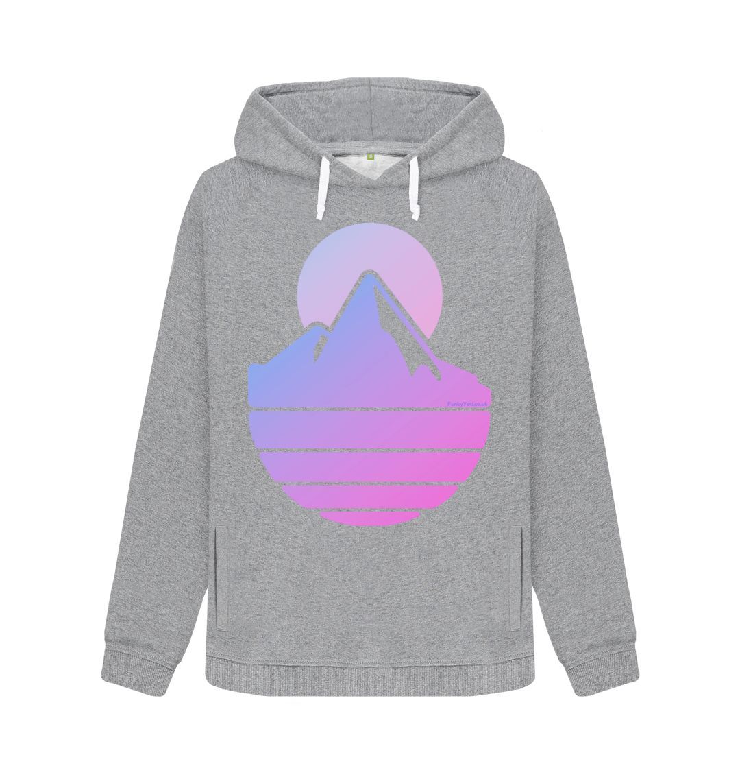 Light Heather Women's Majestic Mountain Organic Pullover Hoodie