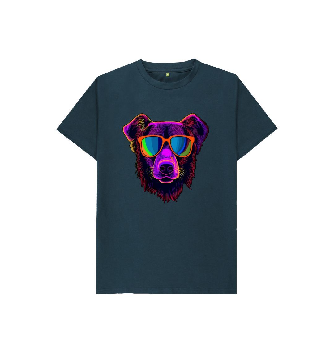 Denim Blue Kid's Puptastic Organic Tee