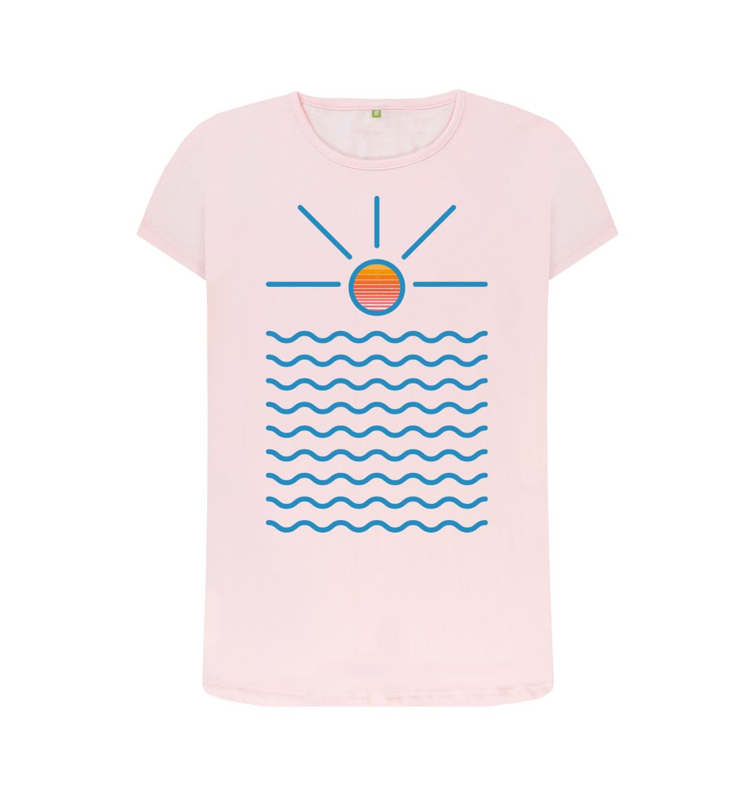 Pink Women's Sunrise Organic Tee