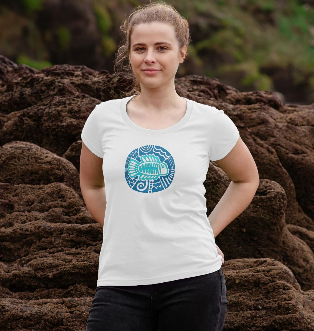 Women's Bluefish Organic Scoop Neck Tee