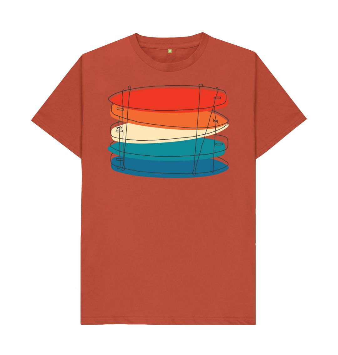 Rust Men's Surf Quiver Organic Tee