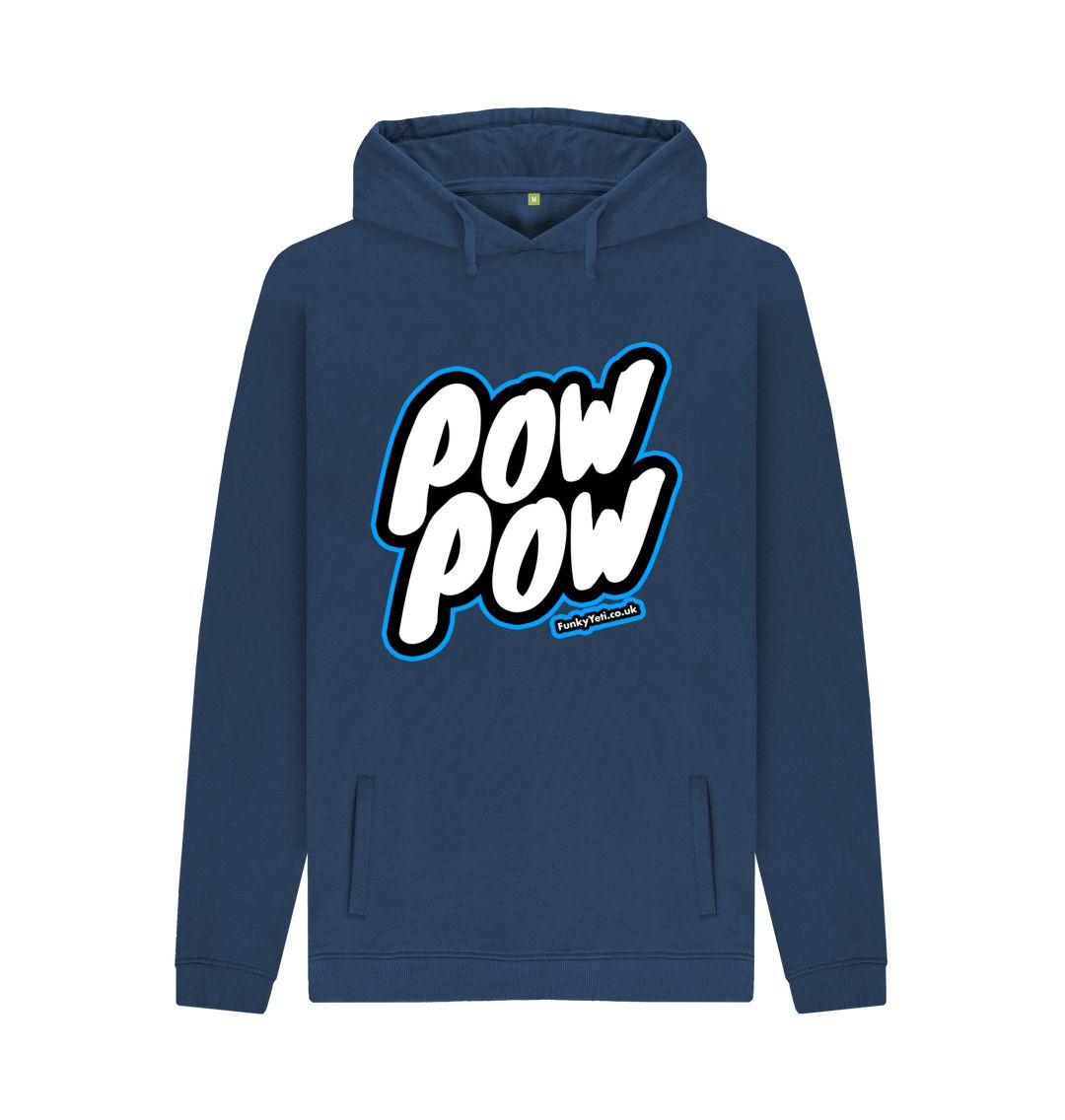 Navy Men's Pow Pow Organic Pullover Hoodie - Blue