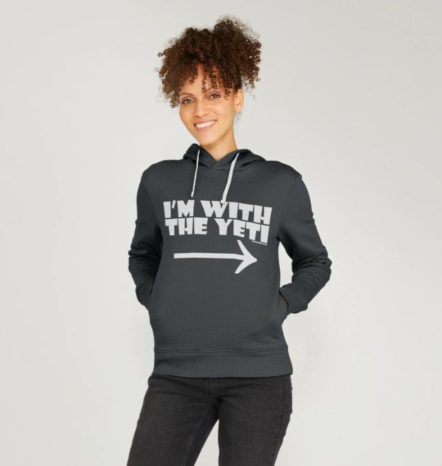 Women's I'm With The Yeti Organic Pullover Hoodie