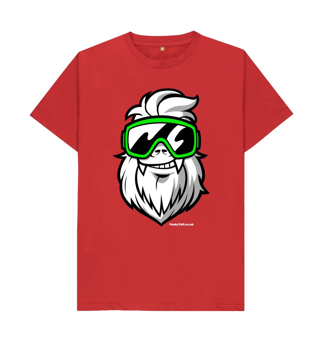 Red Funky Yeti Men's Tee - Big Yeti
