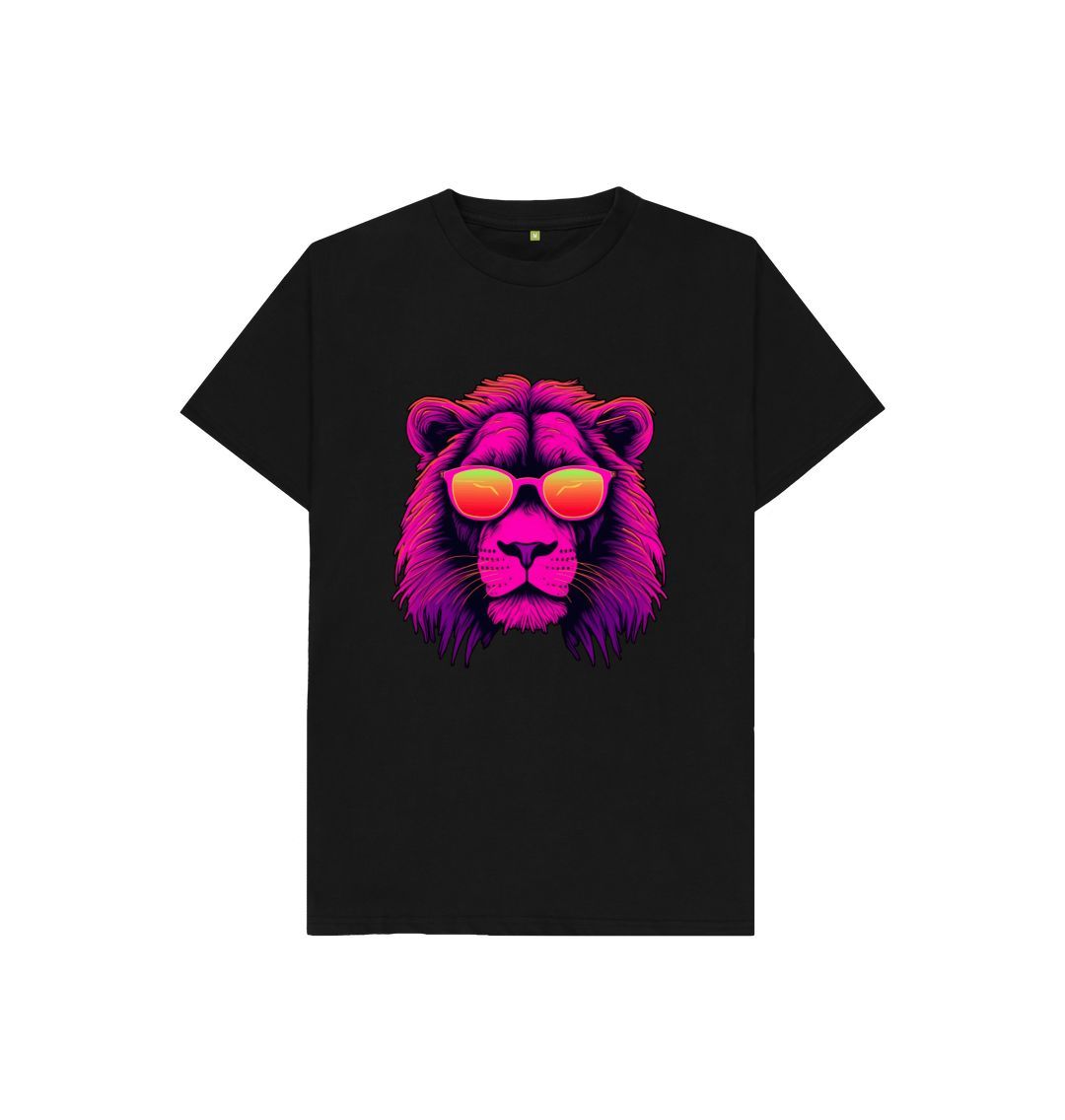 Black Kid's Roary Organic Tee