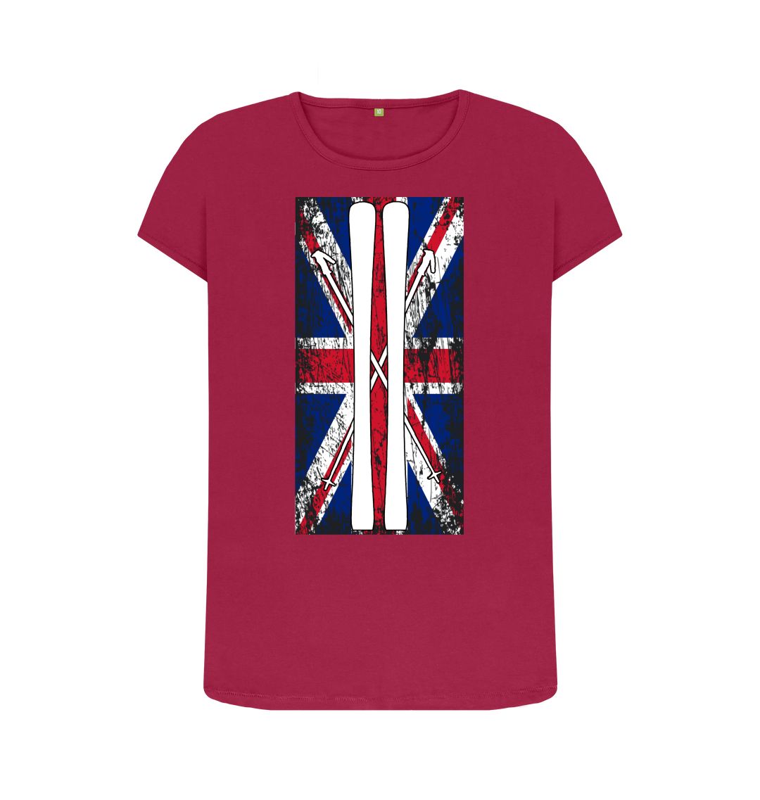 Cherry Funky Yeti Women's Tee - Ski Flag