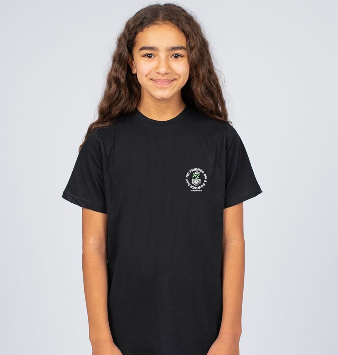 Funky Yeti Kids Tee - No Friends On A Powder Day