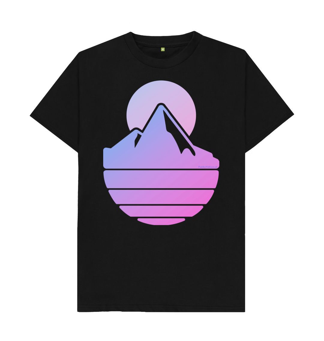 Black Men's Majestic Mountain Organic Tee