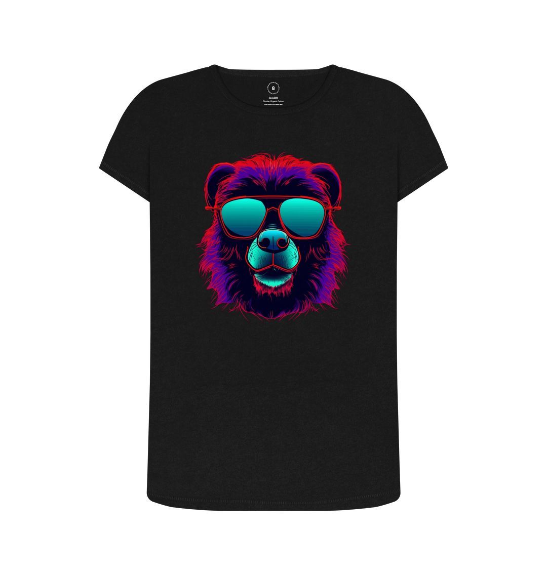 Black Women's Cool Bear R.O.C Tee