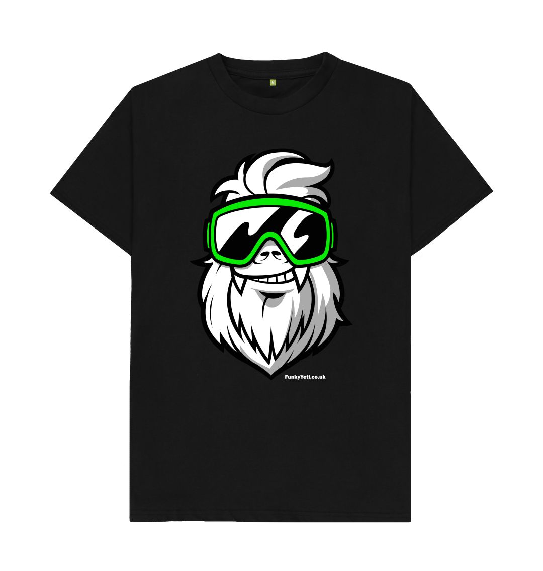 Black Funky Yeti Men's Tee - Big Yeti