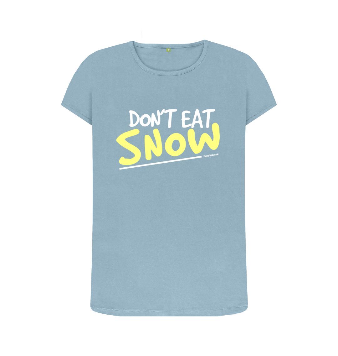 Stone Blue Women's Yellow Snow Organic Tee