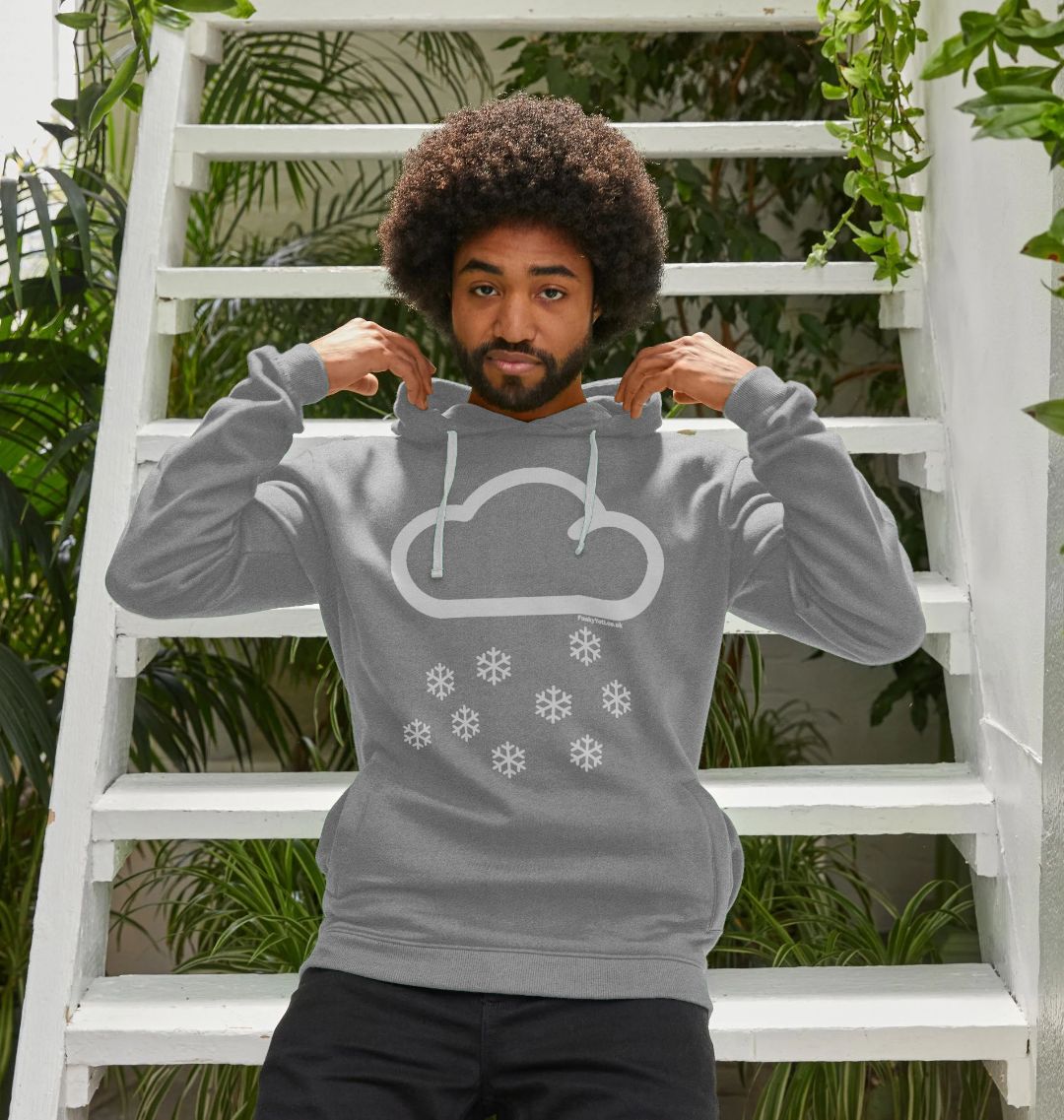 Men's Snow Cloud Organic Pullover Hoodie