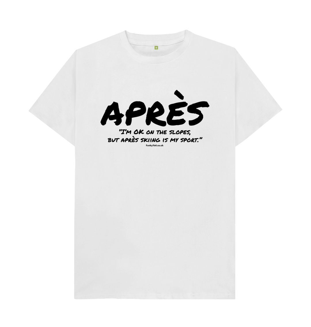 White Men's Apres Ski Organic Tee - Black