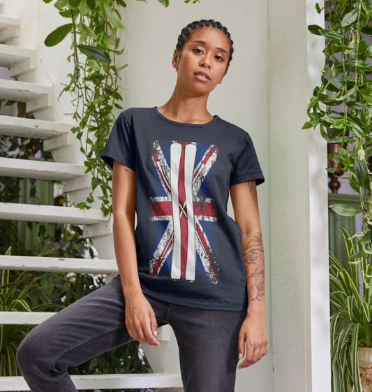 Women's Ski Flag Organic Tee