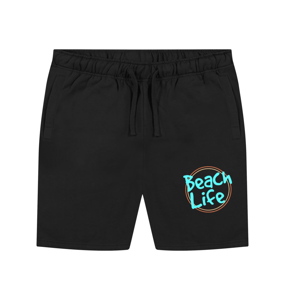 Black Men's Beach Life Organic Shorts
