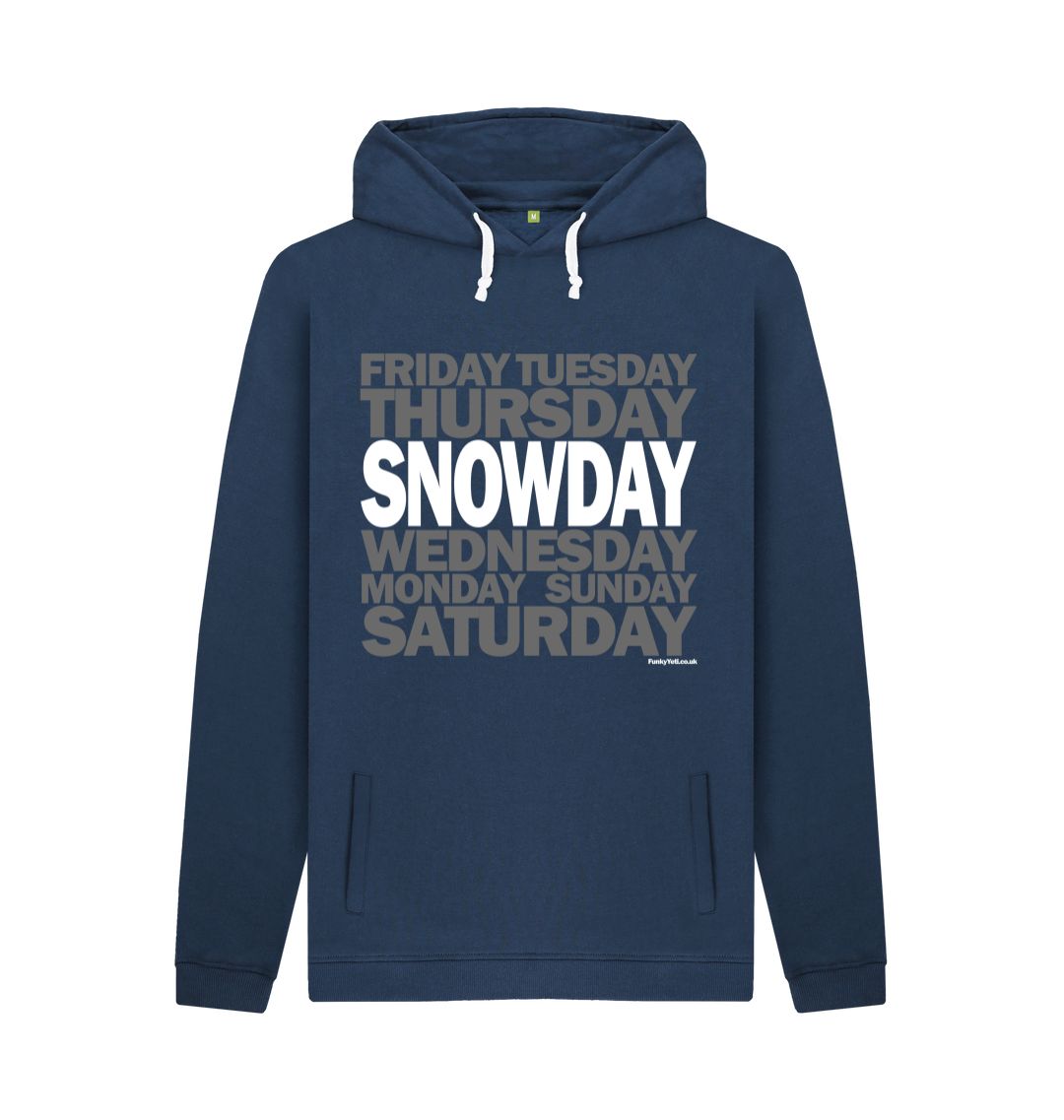 Navy Men's Snowday Organic Pullover Hoodie