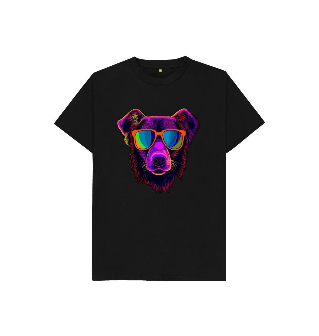 Black Kid's Puptastic Organic Tee