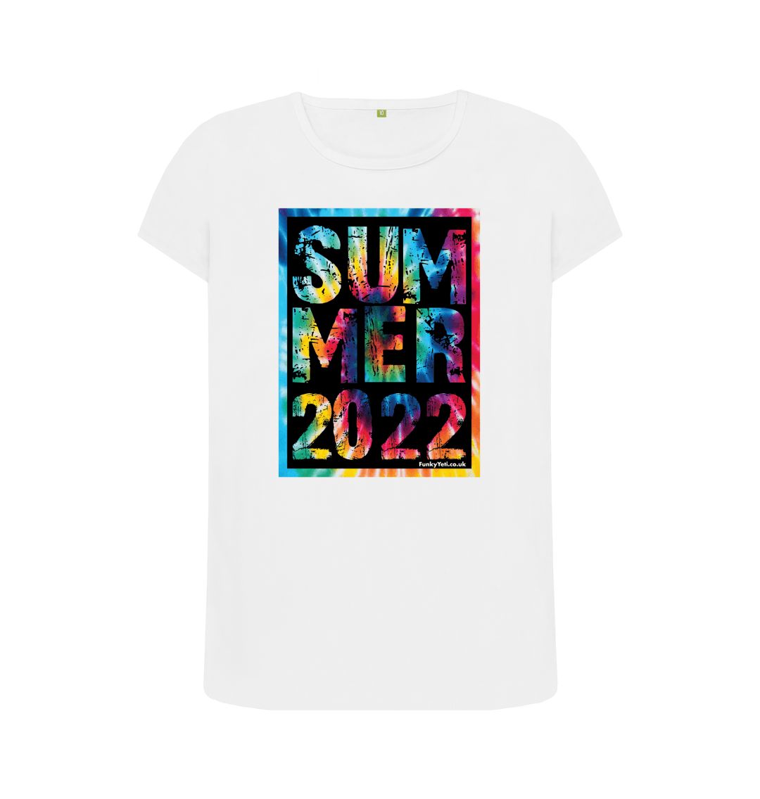 White Women's Summer 2022 Organic Tee